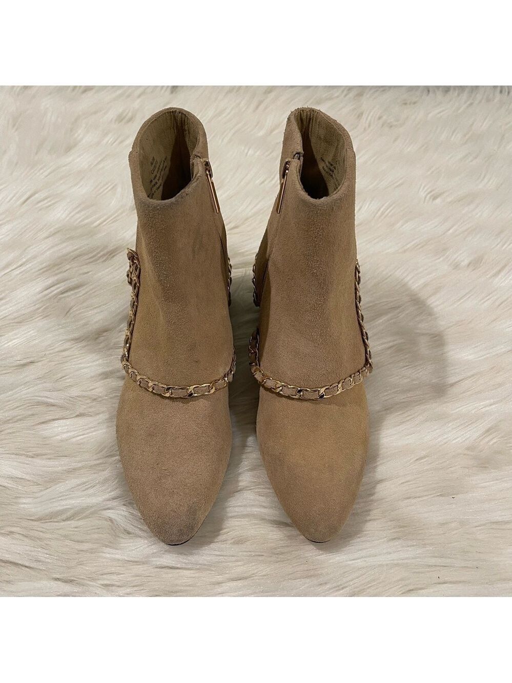 Women’s Karl Lagerfeld Cassie Tan Suede Leather Boots 6 US! - Picture 2 of 10